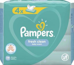 Pampers Chusteczki FreshClean 4x52szt. 1