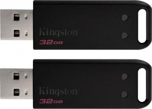 Pendrive Kingston DataTraveler 20 32GBx2 czarny (DT20/32GB-2P) 1