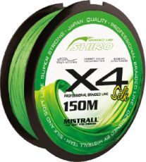 Mistrall Plecionka Shiro Silk Braided Line X4 - Green 150M Mistrall 0,08 zm-3420008 1