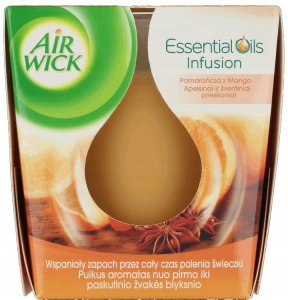 Air Wick AIR WICK_Essential Oils Infusion świeczka zapachowa Pomarańcza z Mango 105g 1