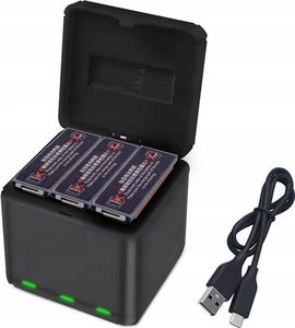 SunnyLife Hub Qc3.0 Ładowarka Na 3x Bateria Akumulator Do Dji Osmo Action 1
