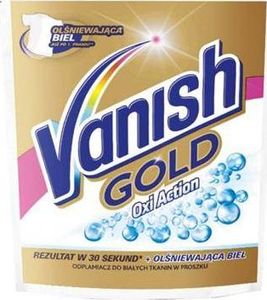 Vanish Gold Oxi Action odplamiacz do białych tkanin w proszku 30g uniwersalny 1