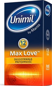 UNIMIL UNIMIL_Max Love lateksowe prezerwatywy 12szt 1