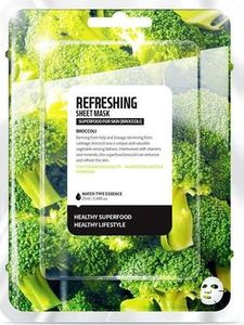Superfood For Skin Refreshing Sheet Mask odświeżająca maseczka do twarzy Brokuł 25ml 1
