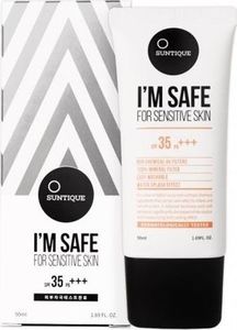 Suntique SUNTIQUE_I'm Safe For Sensitive Skin Sun Block krem przeciwsłoneczny do skóry wrażliwej 50ml 1