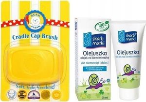 Skarb Matki SET Olejuszka na ciemieniuszkę 30ml + szczoteczka na ciemieniuchę 1