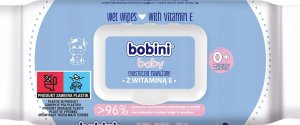 Bobini Baby Chusteczki nawilżane dla dzieci i niemowląt z witaminą E 70 szt. 1