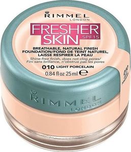 Rimmel  Fresher Skin Finish Foundation 010 Light Porcelain 25ml 1