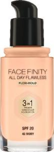 MAX FACTOR Facefinity All Day Flawless 3in1 Foundation SPF20 42 Ivory 30ml 1