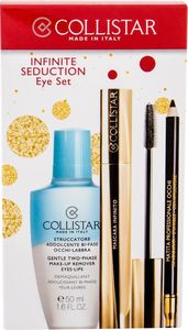 Collistar COLLISTAR_SET Infinite Seduction Eye Set Gentle Two - Phase Make Up Remover 50ml + Mascara Infinito 11ml + Professional Eye Pencil Black 1
