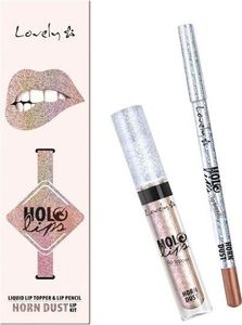 Lovely Holo Lips Liquid Lip Topper Lip Pencil wielofunkcyjny zestaw do makijażu ust 1 Horn Dust 1