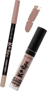 Lovely LOVELY_K'Lips Matte Liquid Lipstick Lip Liner zestaw do wykonywania makijażu ust 6 Candy Shop 1