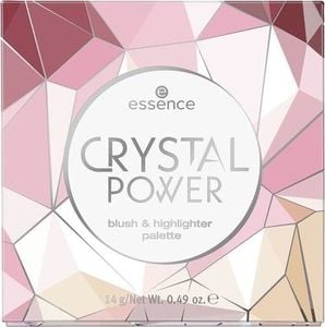 Essence ESSENCE_Crystal Power Blush Highlighter Palette paleta róż rozświetlacz 14g 1