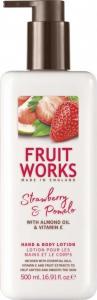 Grace Cole Fruit Works Hand & Body Lotion balsam do rąk i ciała Truskawka & Pomelo 500ml 1