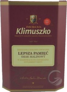 Klimuszko KLIMUSZKO_Lepsza Pamięć mieszanka ziołowo-owocowa smak malinowy suplement diety 20 saszetek 1