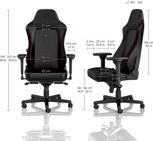 Fotel Noblechairs HERO - czarny/czerwony (GAGC-114) 3