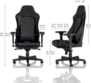 Fotel Noblechairs HERO - czarny/niebieski (GAGC-115) 3