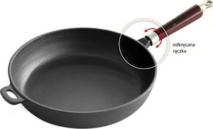 Patelnia KingHoff Żeliwna 30cm 3