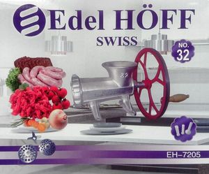 Maszynka do mielenia mięsa Edel Hoff MASZYNKA ŻELIWNA DO MIELENIA MIĘSA #32 z KOŁEM EDEL HOFF [EH-7205] 4