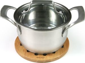 KingHoff ZESTAW OKRĄGŁYCH PODSTAWEK Z BAMBUSA 17,5cm KINGHOFF [KH-1215] 2