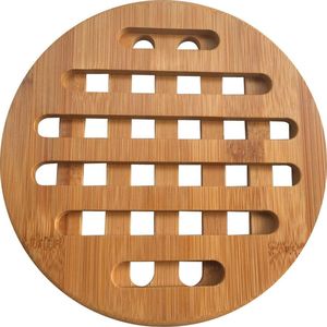 KingHoff ZESTAW OKRĄGŁYCH PODSTAWEK Z BAMBUSA 17,5cm KINGHOFF [KH-1215] 3