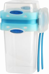 Vialli Design LUNCHBOX ZE SZTUĆCAMI 230+650ml FOODIE PUSH PUSH 26506 MIx VIALLI DESIGN 1