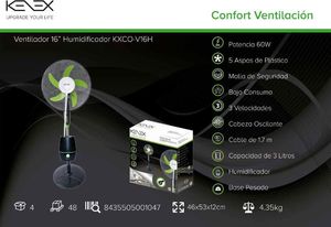 Wentylator Kenex 2 w 1 WENTYLATOR PODŁOGOWY z NAWILŻACZEM 40CM 60W KENEX KX-V16H 4
