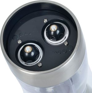 Młynek do przypraw Orion MŁYNEK DO PIEPRZU I SOLI 2W1 PODWÓJNY ZE STALI NIERDZEWNEJ I AKRYLU ORION 2