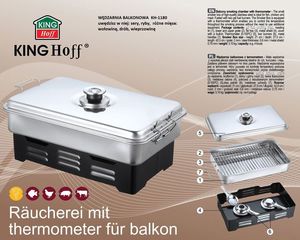 KingHoff KH-1180 Wędzarnia żelowa 42 cm x 27 cm 6