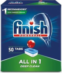 Finish FINISH_Powerball All In 1 Max tabletki do mycia naczyń w zmywarkach 50szt 1