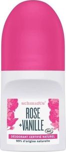 Schmidt Spiele SCHMIDTS_Natural Deodorant Roll-on naturalny dezodorant kulce Rose Vanilla 50ml 1
