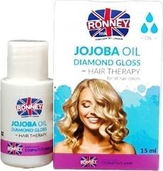 Ronney Jojoba Oil Professional Hair Diamond Gloss nabłyszczający olejek do włosów Diamentowy Połysk 15ml 1