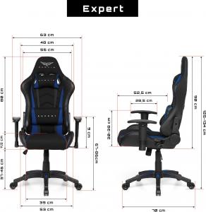 Fotel Gamvis Expert Czarno-niebieski (materiałowy) 15