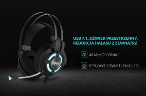 Słuchawki Havit Gamenote H2212U Niebieskie (1075515109) 3