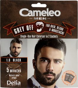 Delia Cosmetics Cameleo Men Krem do włosów,brody i wąsów nr 1.0 black 15mlx2 1