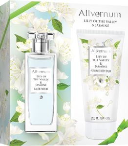 Allverne  Allvernum Zestaw prezentowy Lily Of The Valley & Jasmine (woda perf.50ml+balsam d/ciała 200ml) 1