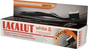 Lacalut  Pasta do zębów White & Repair 75ml + szczoteczka 1