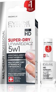 Eveline Nail Therapy Utwardzacz i wysuszacz do paznokci 5w1 Super-Dry 12ml 1