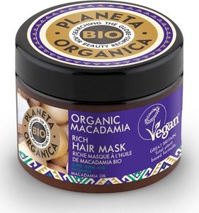 Planeta Organica Macadamia Maska do włosów matowych i suchych 300ml 1