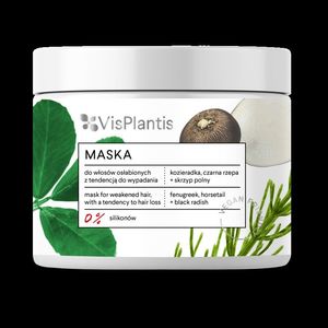 Elfa Pharm Vis Plantis Vegan Friendly Maska do włosów osłabionych i wypadających-Kozieradka,Skrzyp i Rzepa 400ml 1
