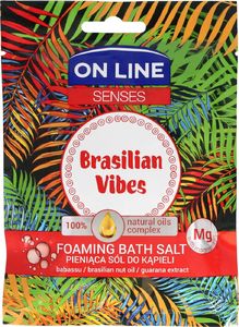 On Line Sól do kąpieli Senses Brasilian Vibes 80g 1
