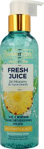 Bielenda Fresh Juice Żel micelarny rozświetlający z wodą cytrusową Ananas 190g 1