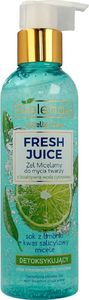 Bielenda Fresh Juice Żel micelarny detoksykujący z wodą cytrusową Limonka 190g 1