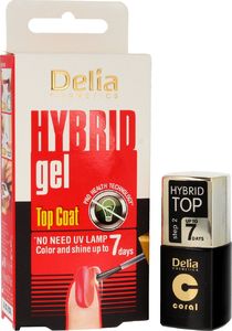 Delia Top do lakieru hybrydowego Hybrid Gel Top Coat 7 days 11ml 1