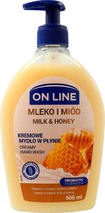 On Line Mydło w płynie Probiotic Formula Mleko i miód 500ml 1