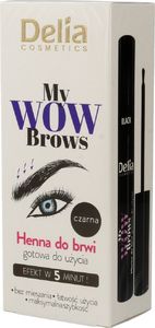 Delia Delia Cosmetics My Wow Brows Henna do brwi - czarna 6ml 1