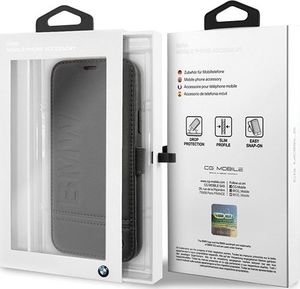 BMW Etui book BMW BMFLBKSN61LLSB iPhone 11 czarny/black Signature 6