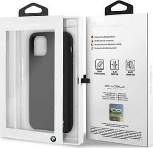 BMW Etui hardcase BMW BMHCN61SILBK iPhone 11 czarny/black Silicone 7