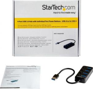 HUB USB StarTech 4x USB-A 3.2 Gen1 (HB30A4AIB) 4