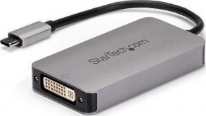 Adapter USB StarTech USB-C - DVI Srebrny  (CDP2DVIDP) 1
